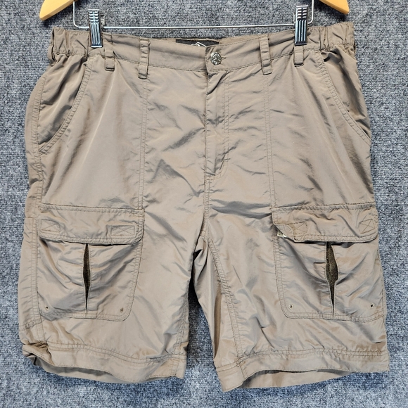 Hammer & Nail Cargo Shorts Mens 36 Green Gorpcore Outdoor Hiking Utility - Picture 1 of 11